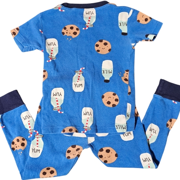 Carter's Milk & Cookies PJ set 3T - Picture 3 of 3